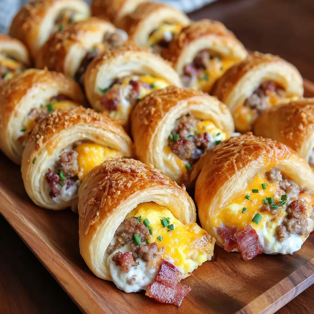A plate of breakfast rolls.