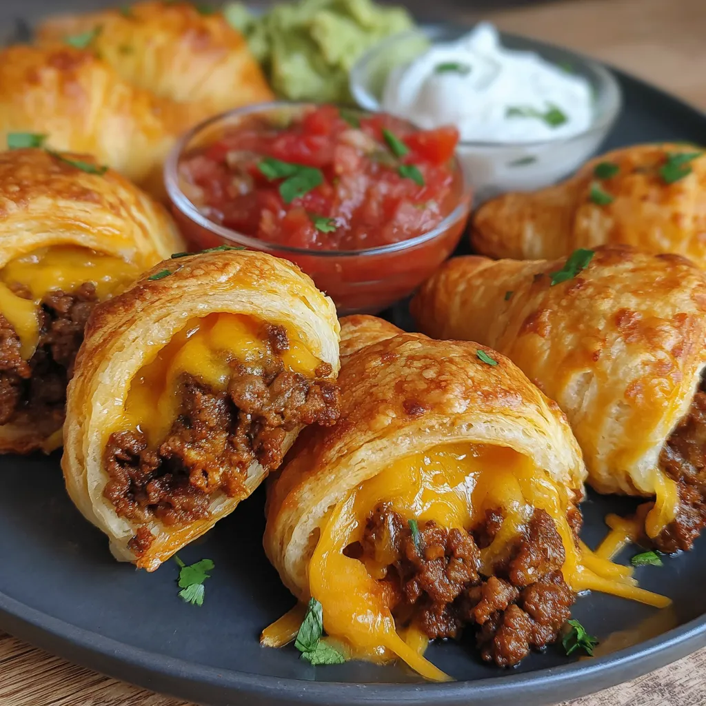 A plate of air fryer cheesy taco bombs.
