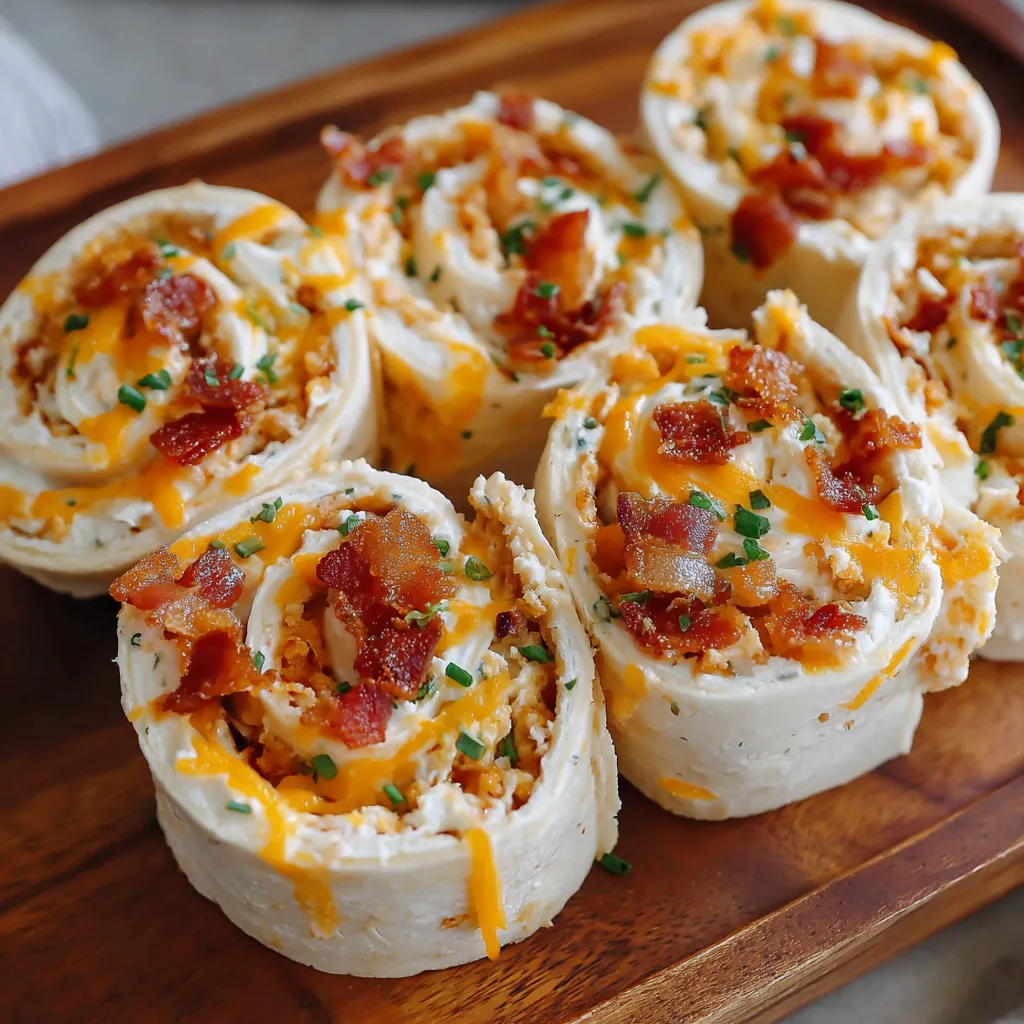Bacon wrapped pinwheels with cheese and bacon.