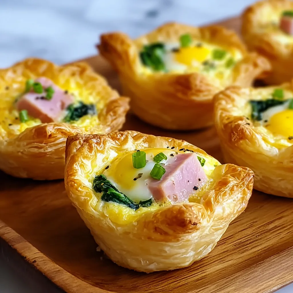 A plate of savory puff pastry cups.