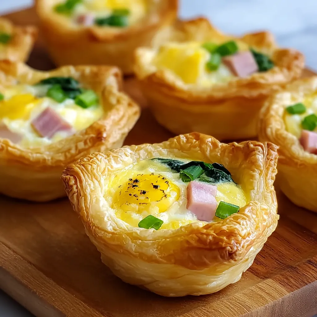 A plate of savory puff pastry cups.