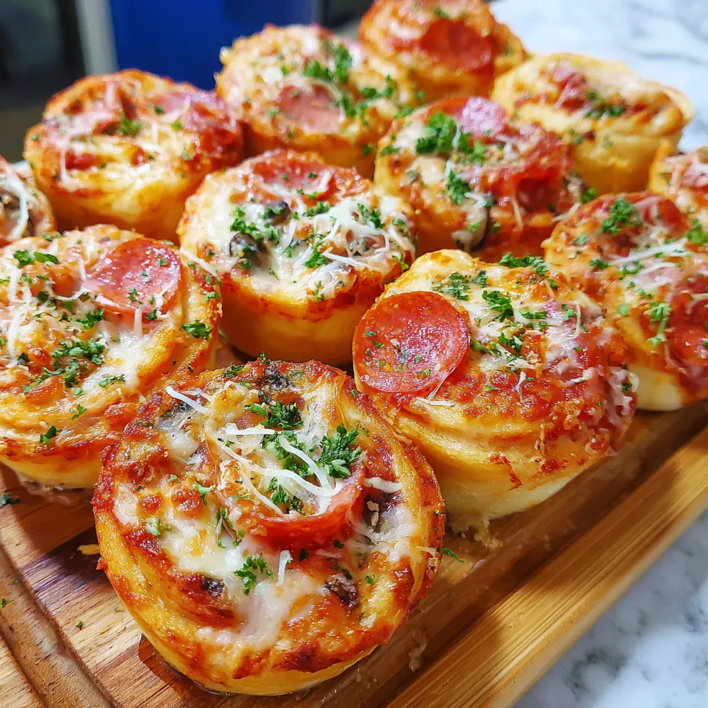 A plate of pizza rolls.