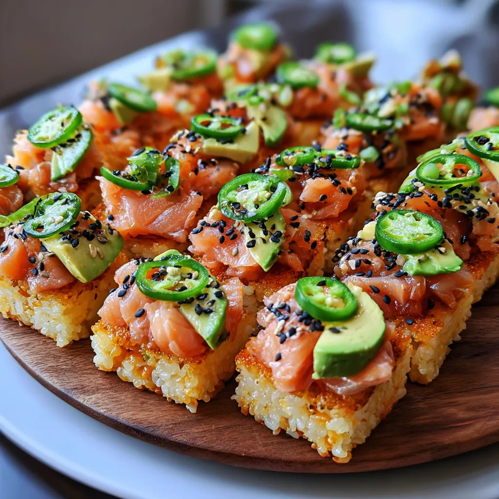 A plate of food with salmon and rice.