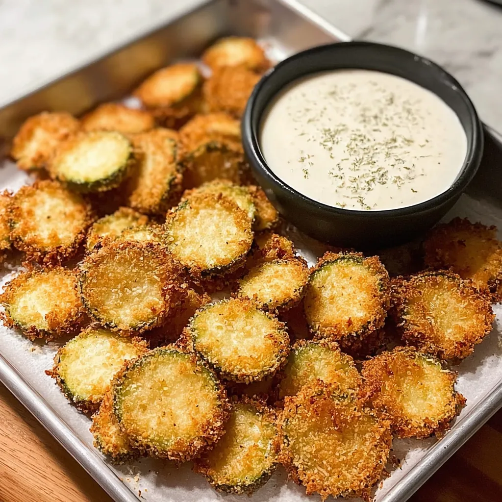 A black bowl of pickles next to a tray of fried pickles.