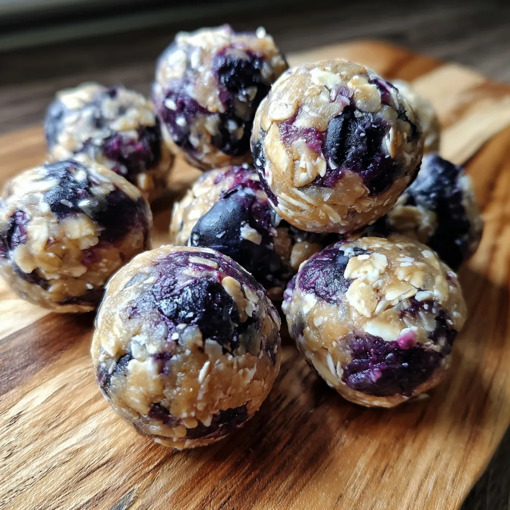 No-Bake Lemon Blueberry Protein Bites.