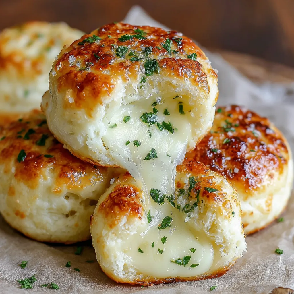 A stack of cheesy biscuits.