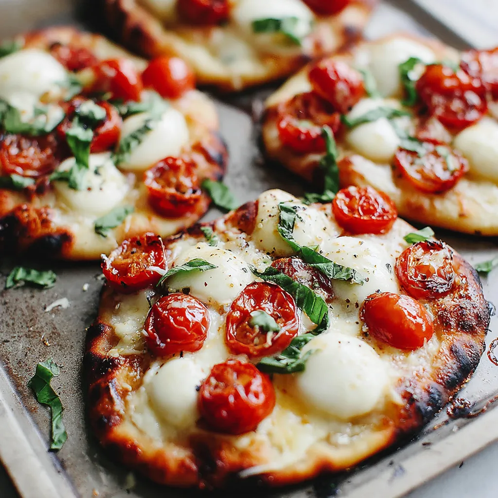 A pizza with tomatoes and cheese.