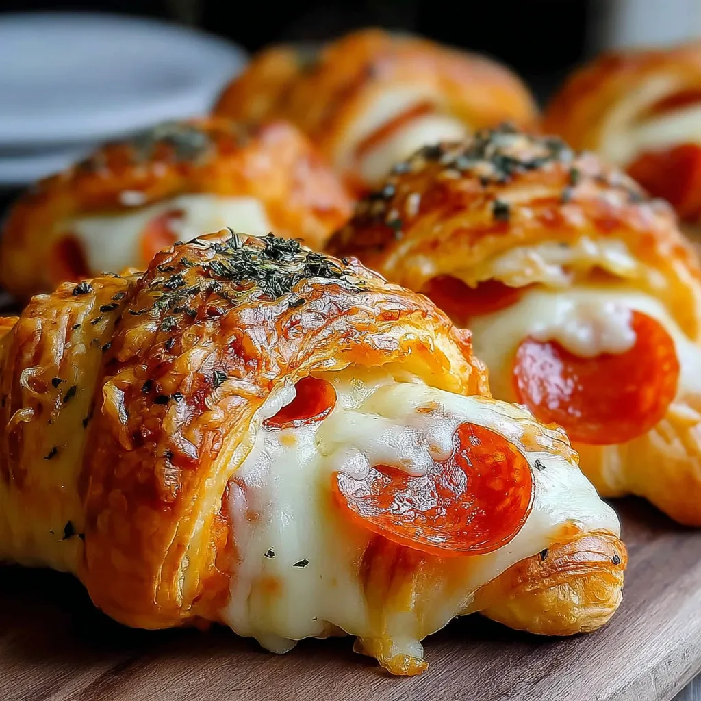 Mozzarella Pepperoni Croissant Rolls.