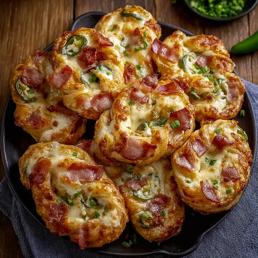 A plate of cheesy party bites.