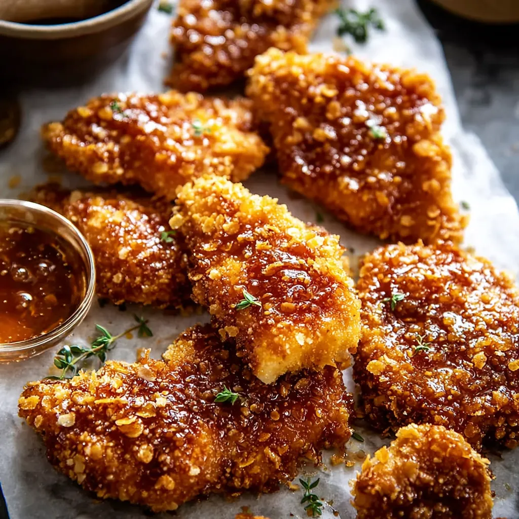 Crispy sweet heat chicken.