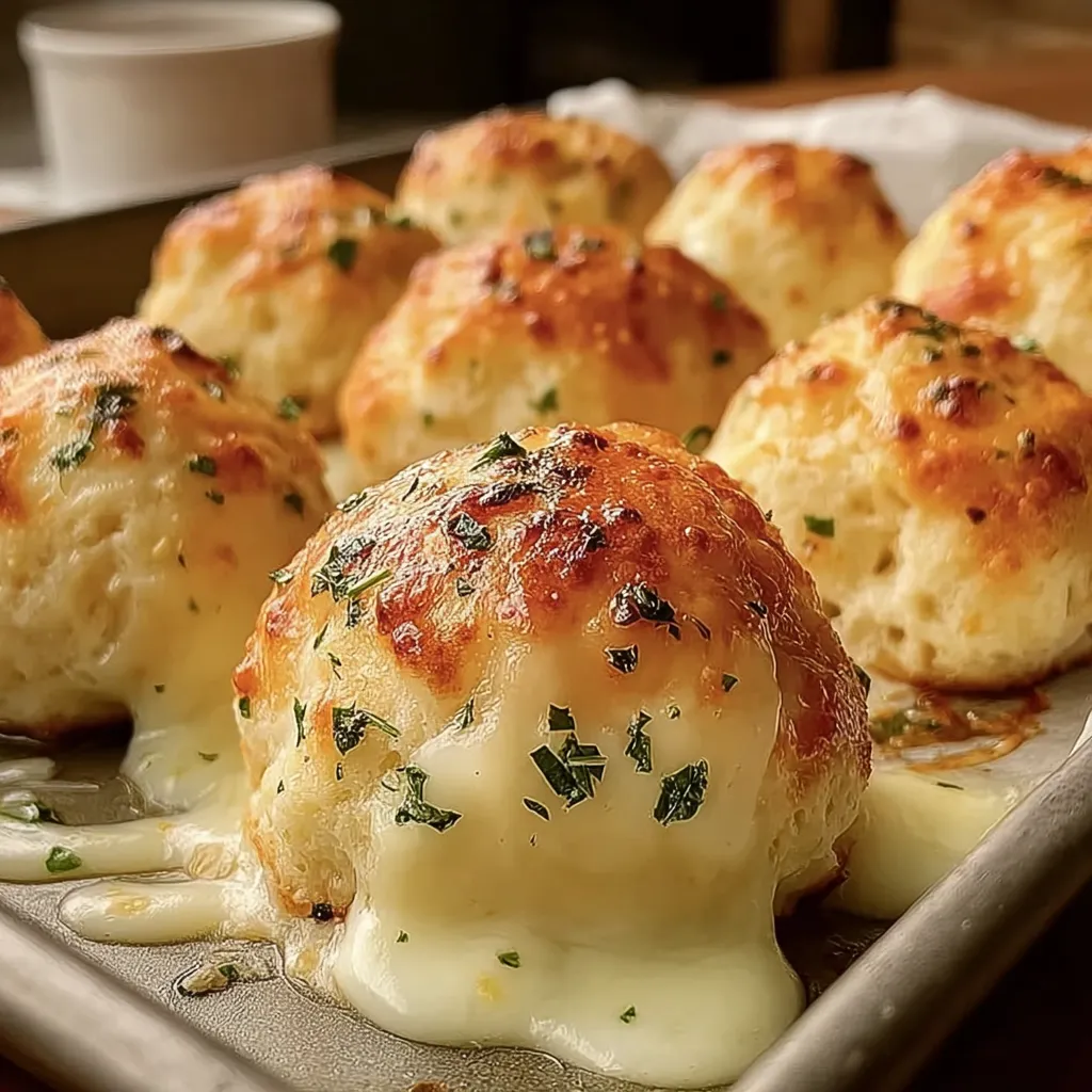 A pan of cheese stuffed biscuits.