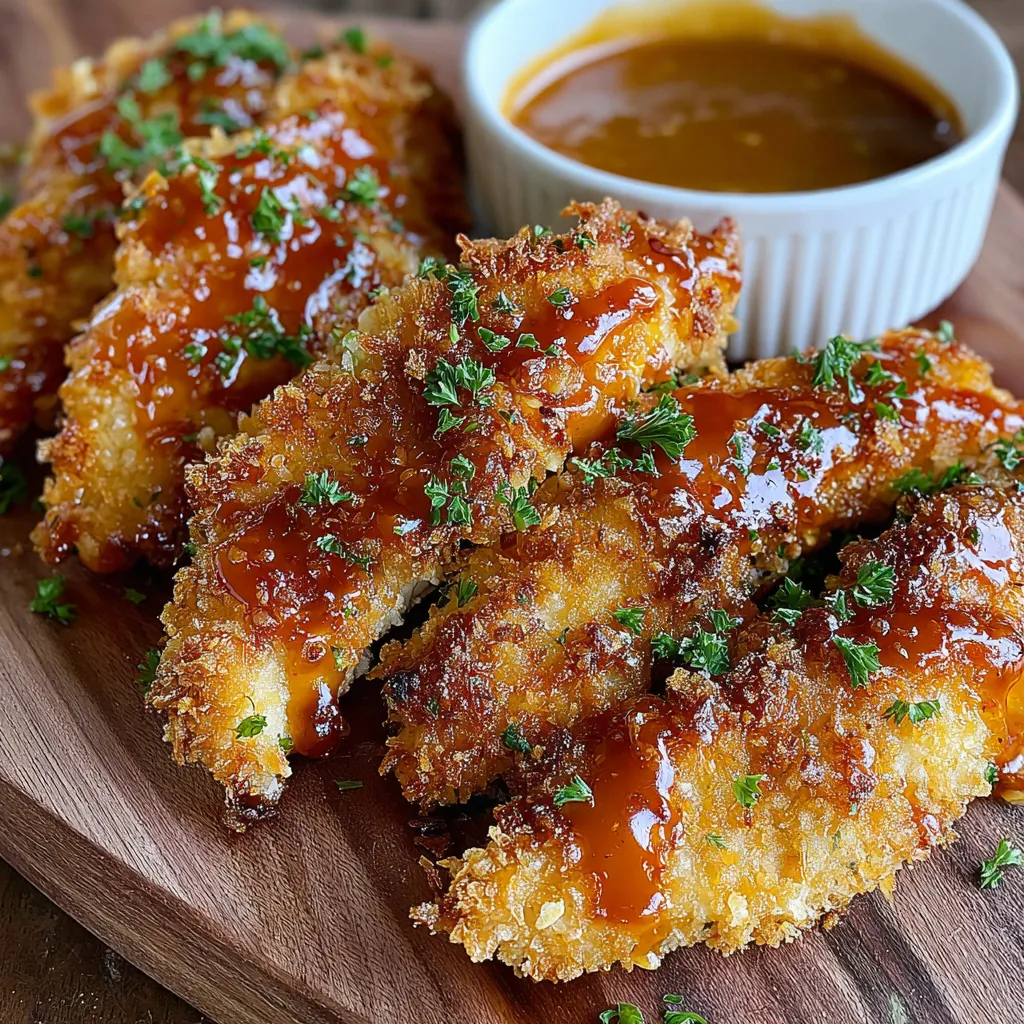 A plate of bang bang chicken with sauce.