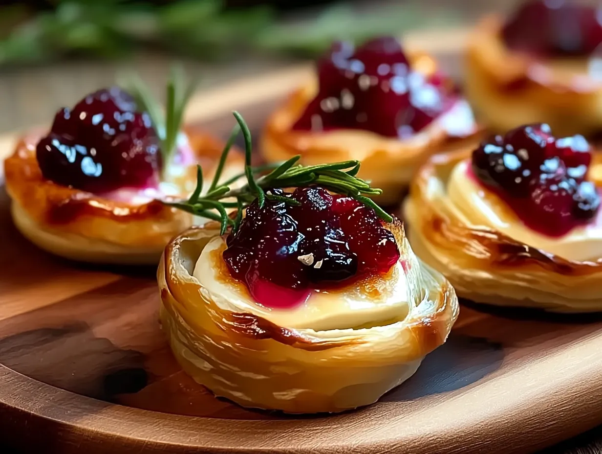 A plate of Cranberry Brie.