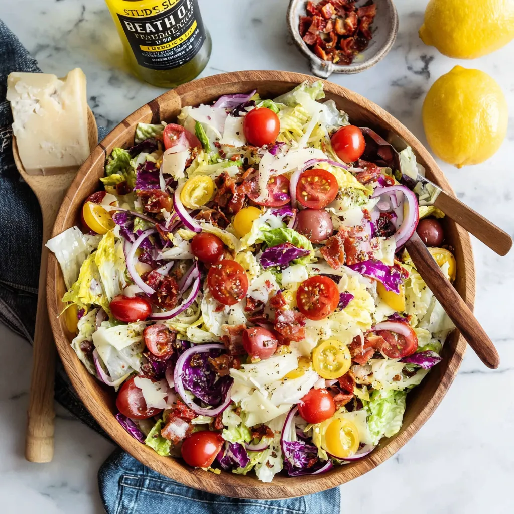 A salad with tomatoes, lettuce, and cheese.