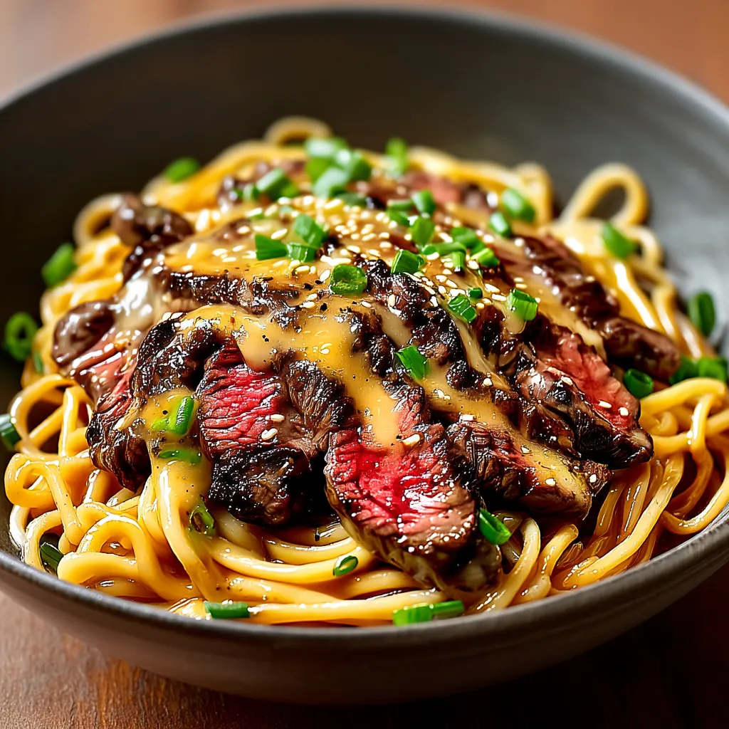 A bowl of noodles with meat and vegetables.