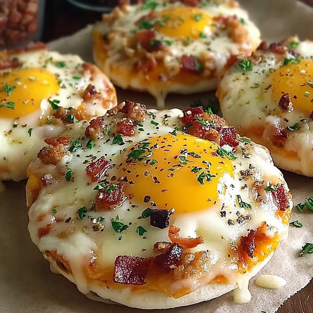 A breakfast pizza with bacon and cheese.