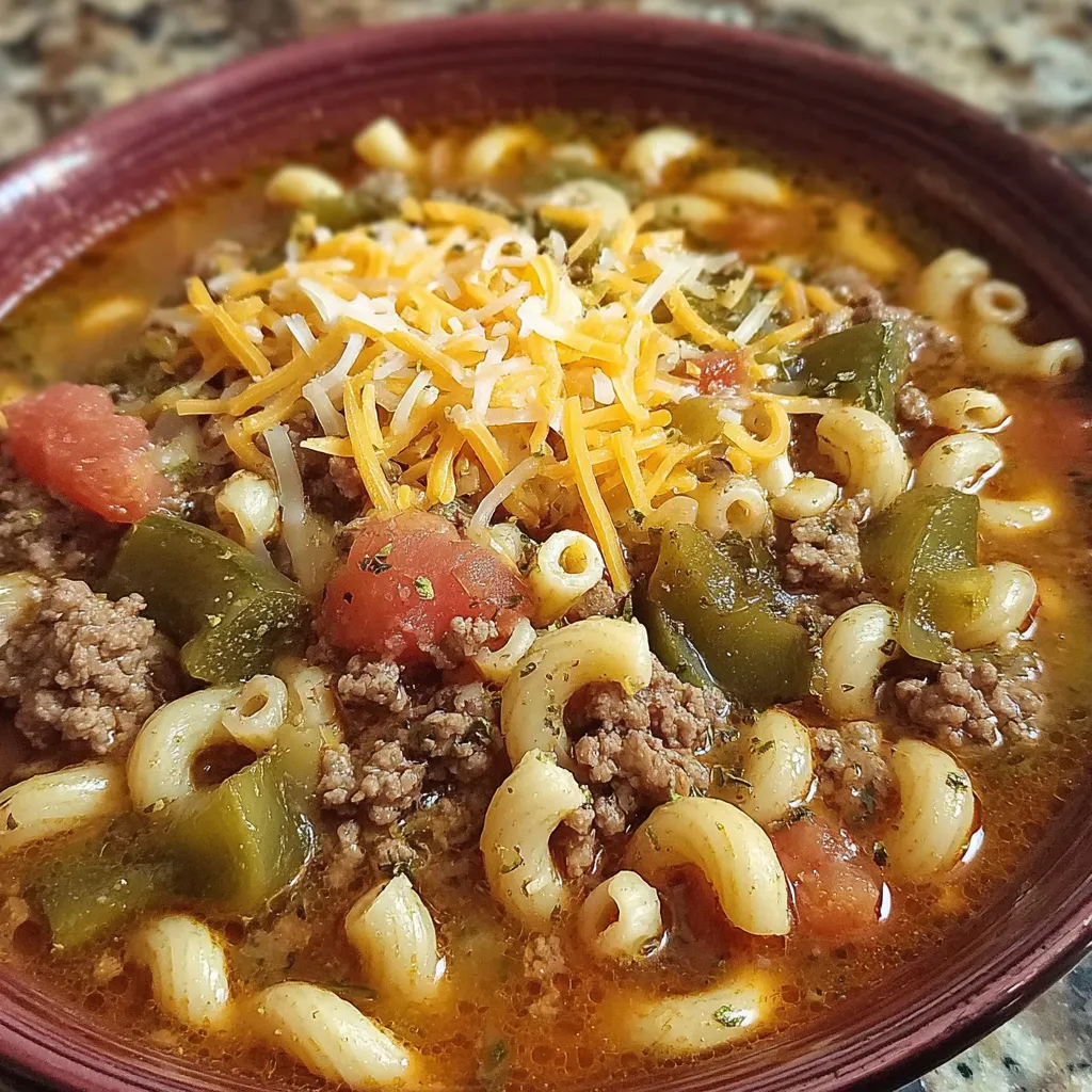 A bowl of soup with chili and cheese.