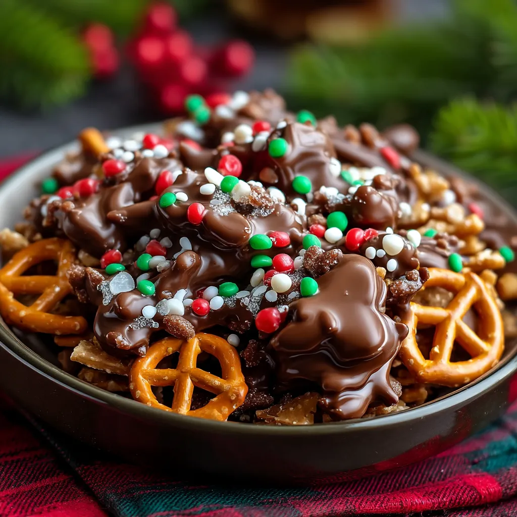 A bowl of Christmas Crack.