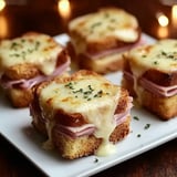 French party sandwiches on a plate.