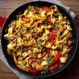 A bowl of Italian drunken noodles.