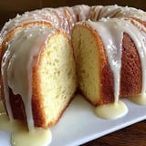 A slice of vanilla buttermilk pound cake.
