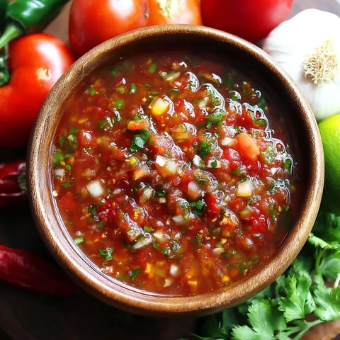 A bowl of zesty chili de Árbol salsa.