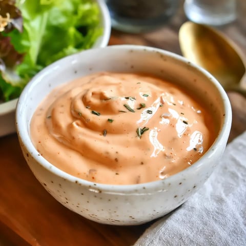 A bowl of Thousand Island Dressing.