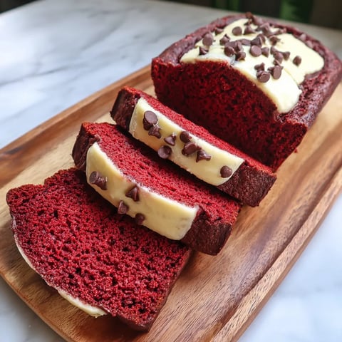 A slice of red velvet banana bread.