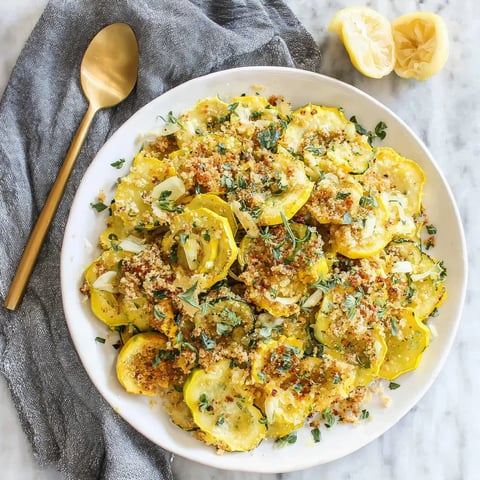 A plate of food with yellow squash and garlic butter.