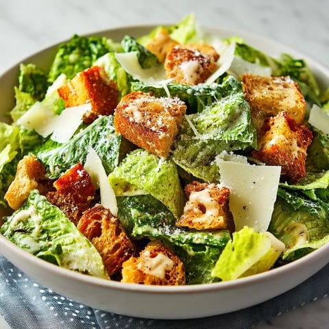 A bowl of salad with croutons and cheese.