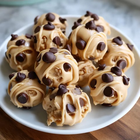 A plate of peanut butter and chocolate bites.